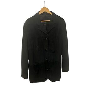 ISZ Leathers Emerald Green Suede Leather Jacket Women’s Size XL Washable